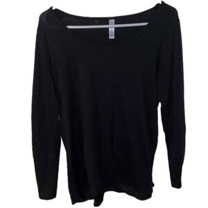 𝅺LULAROE Casual long sleeve black tee